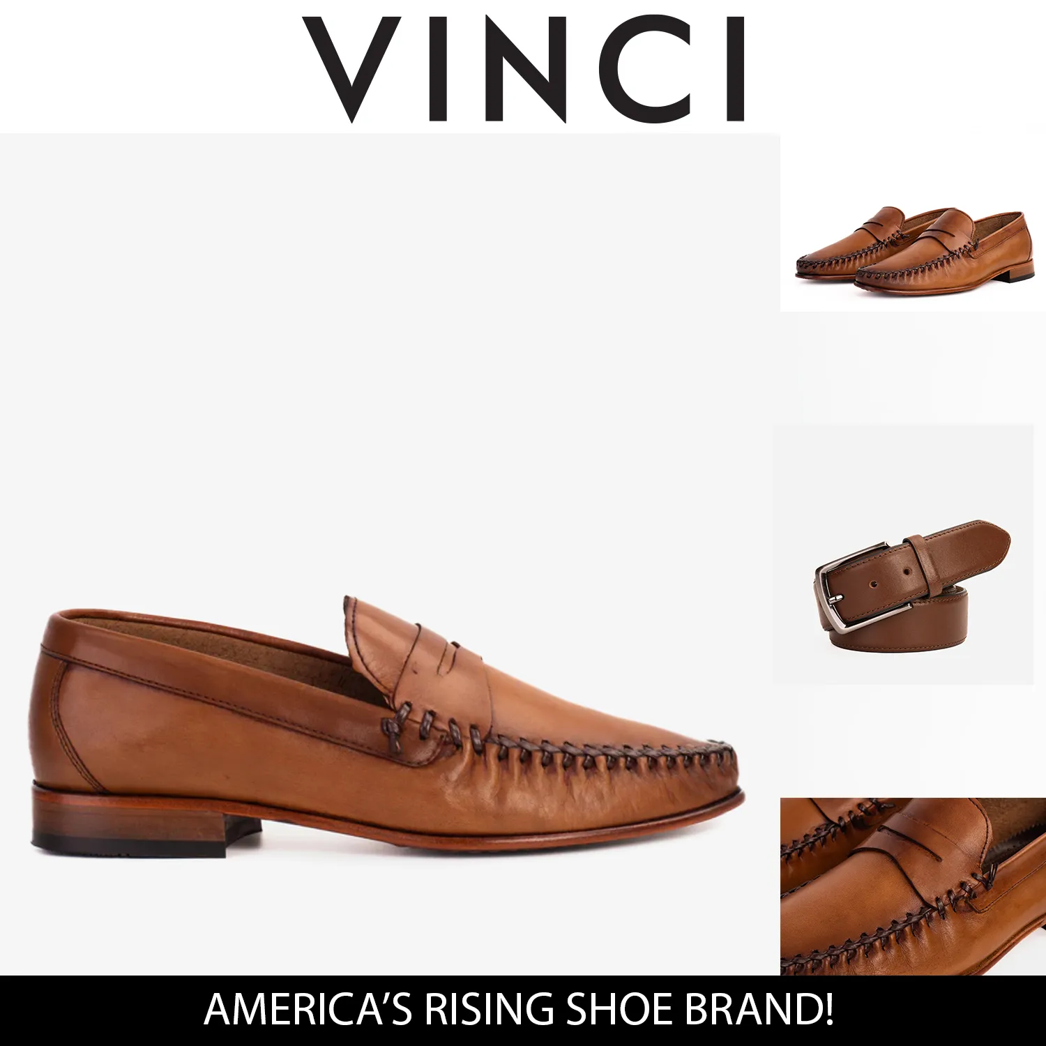 Routine Focus Elegant Shoes The Eregli Tan Leather Penny Loafer Men Shoe