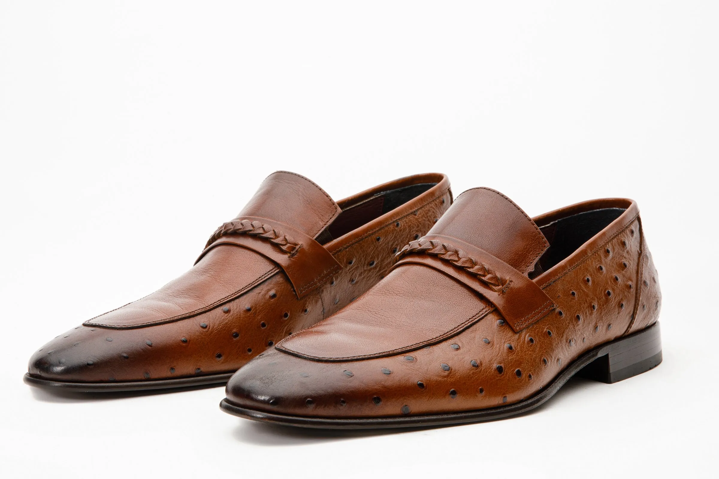 Style Shade The Johannesburg Brown Leather Dress Loafer Men  Shoe