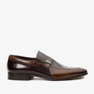 The Kazablanka Brown Leather Bit Loafer Men  Shoe Business Ready Clean Touch