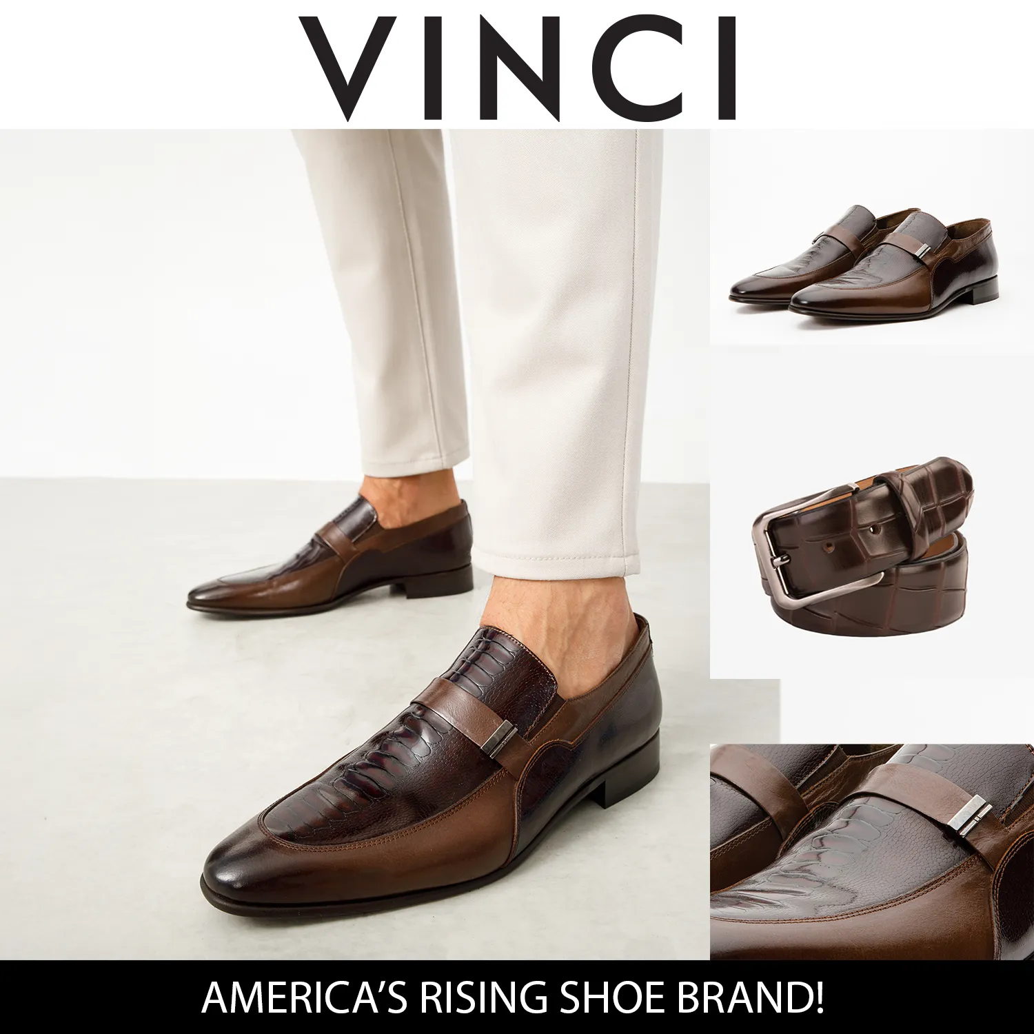 Neutral Presence Work Hour Fit The Kazablanka Brown Leather Bit Loafer Men  Shoe