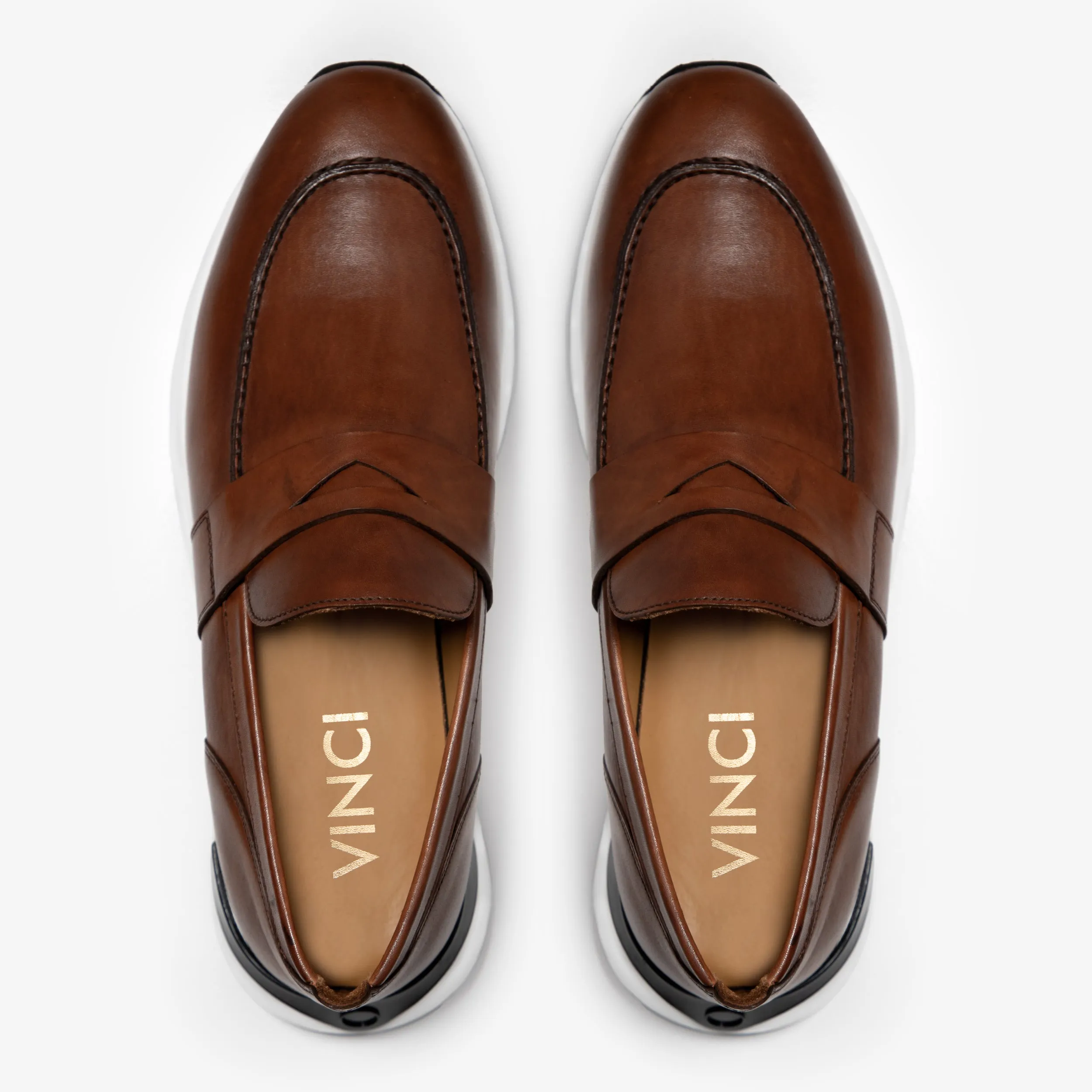 Stitchless Seams Torsion Control System The Lumina Tan Buffalo Leather Women Sneaker