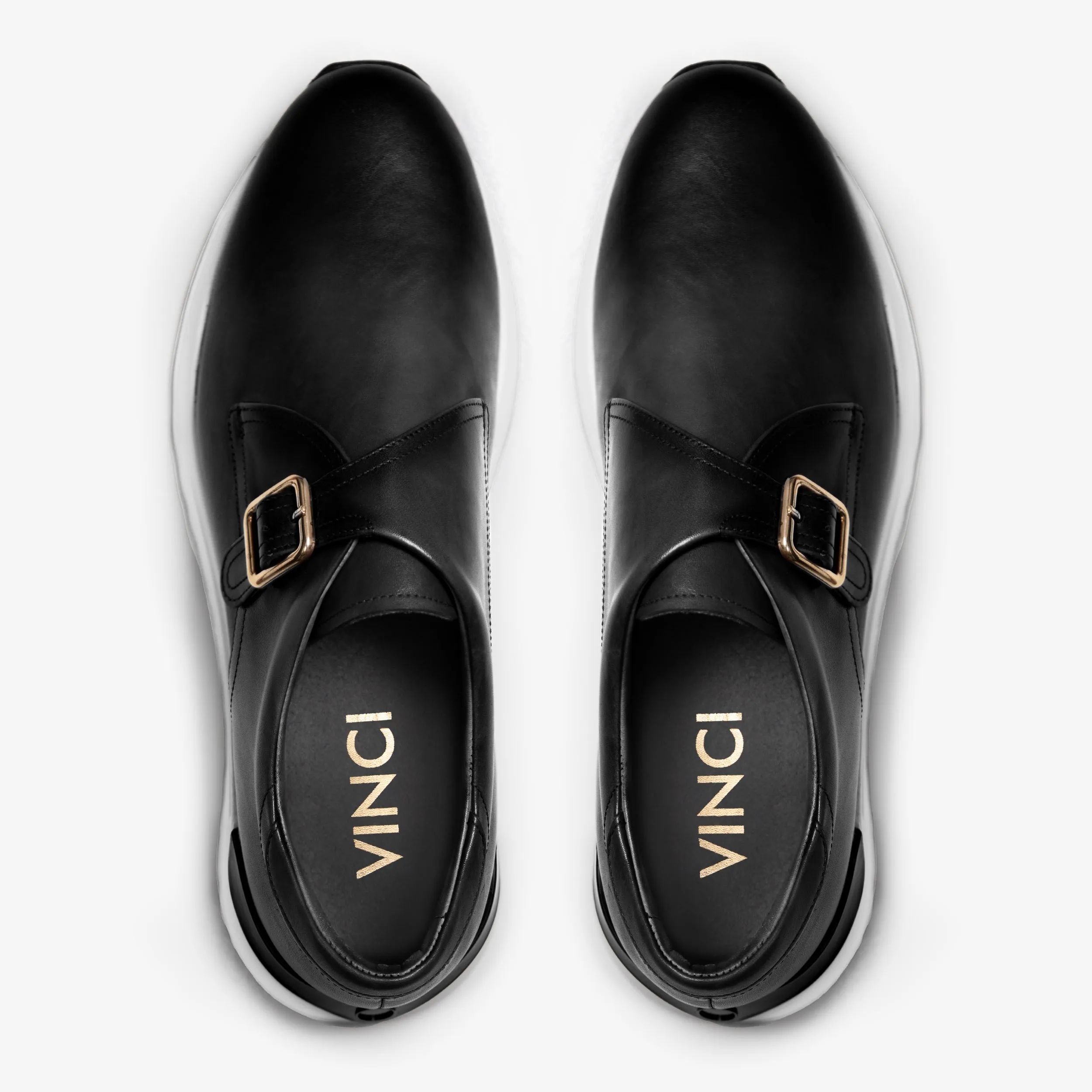 The Luxe Black Buffalo Leather Women Sneaker Impact Resistant Shell Athletic Design