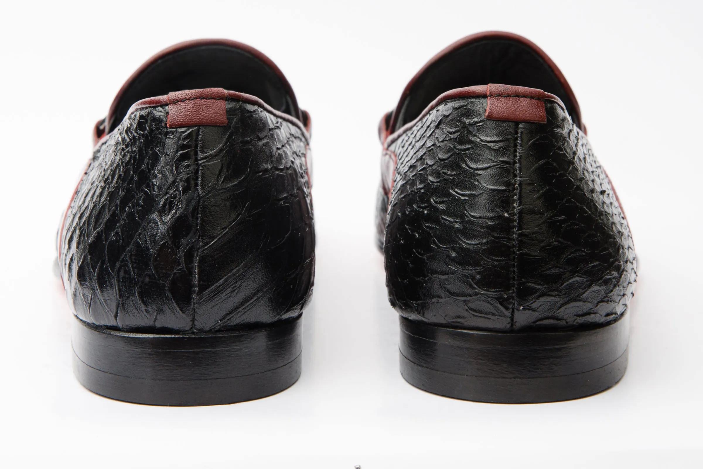 The Milano Black Shoe Bit Loafer Men  Shoe Final Sale! Good Arch Support Calm Motion