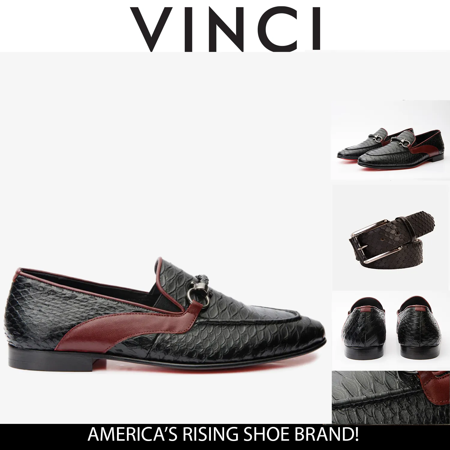 Subtle Presence The Milano Black Shoe Bit Loafer Men  Shoe Final Sale!