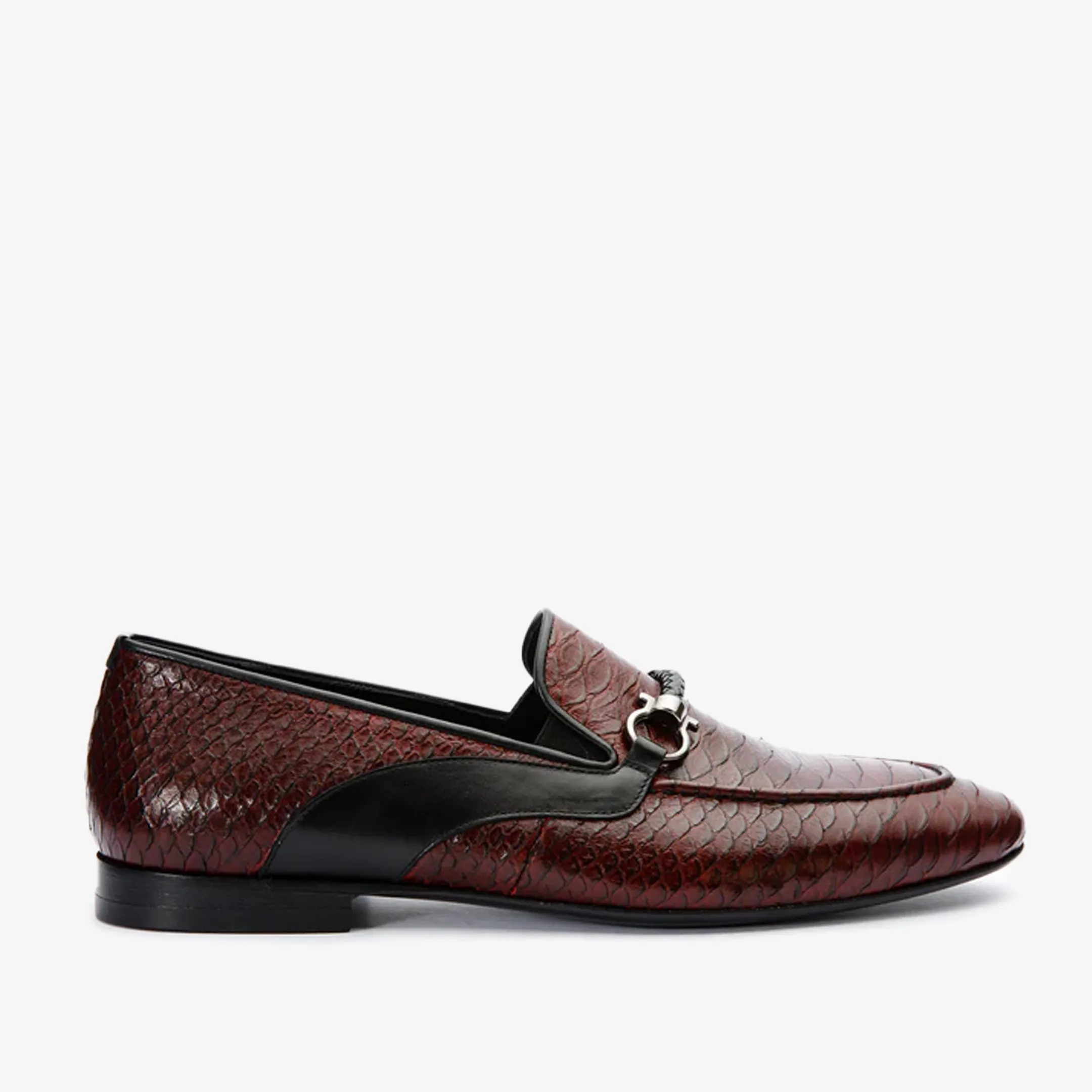 The Milano Burgundy Shoe Bit Loafer Men Shoe Final Sale! Workwear Focus Breathable Lining