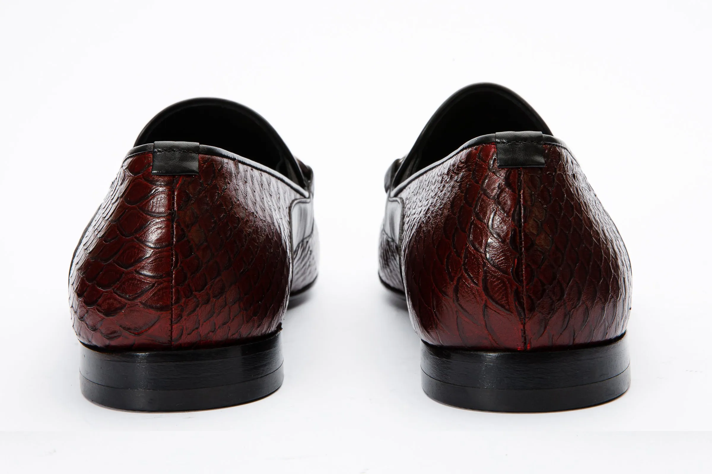 The Milano Burgundy Shoe Bit Loafer Men Shoe Final Sale! Elegant Profile Custom Line