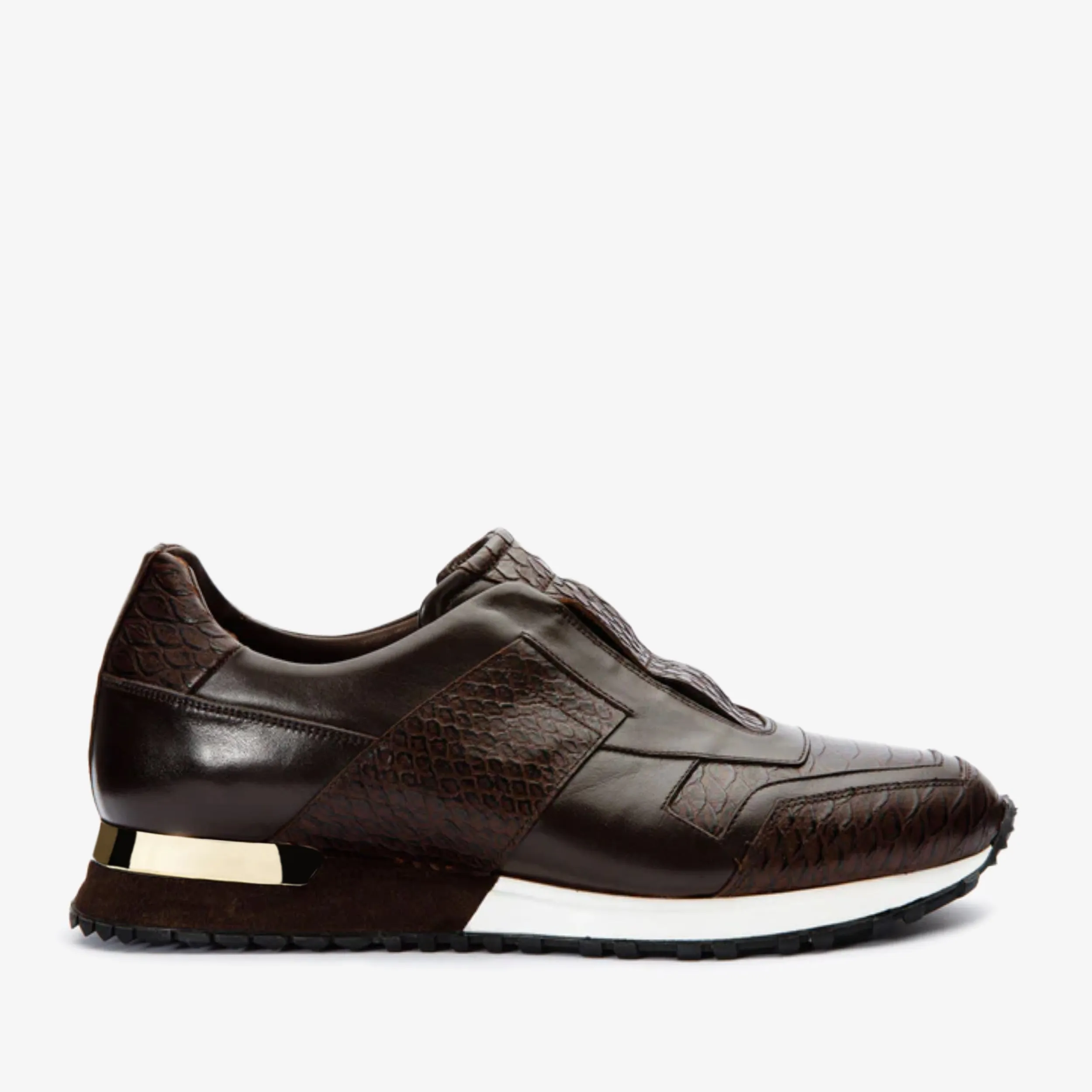 Active Design Sporty Vibe The Mugla Brown Snk Leather Men Sneaker Final Sale!
