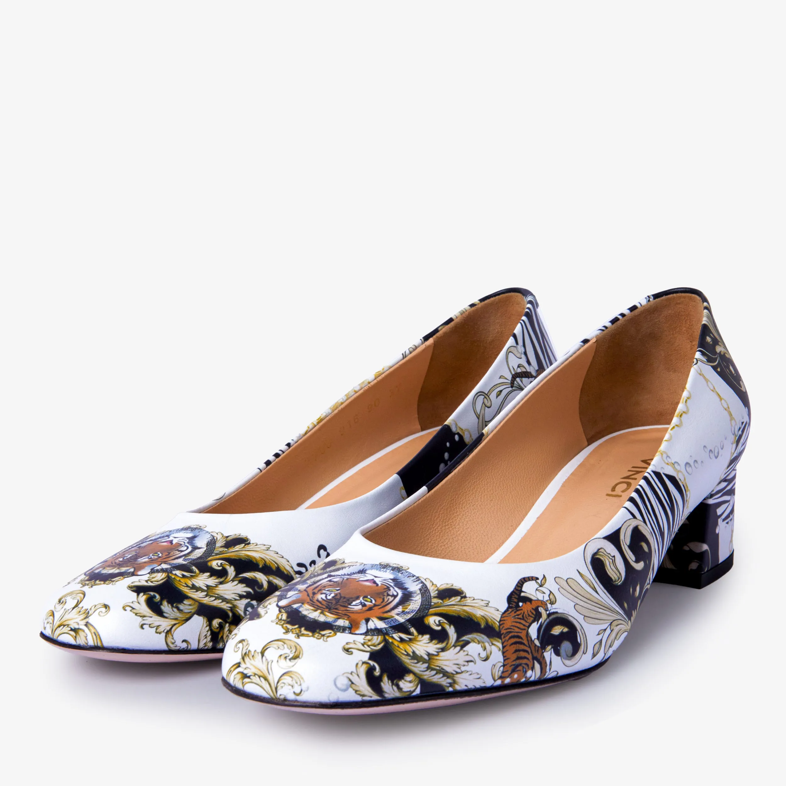 The Perugia White Leather Lower Heel Pump Women Shoe Elegant Boots