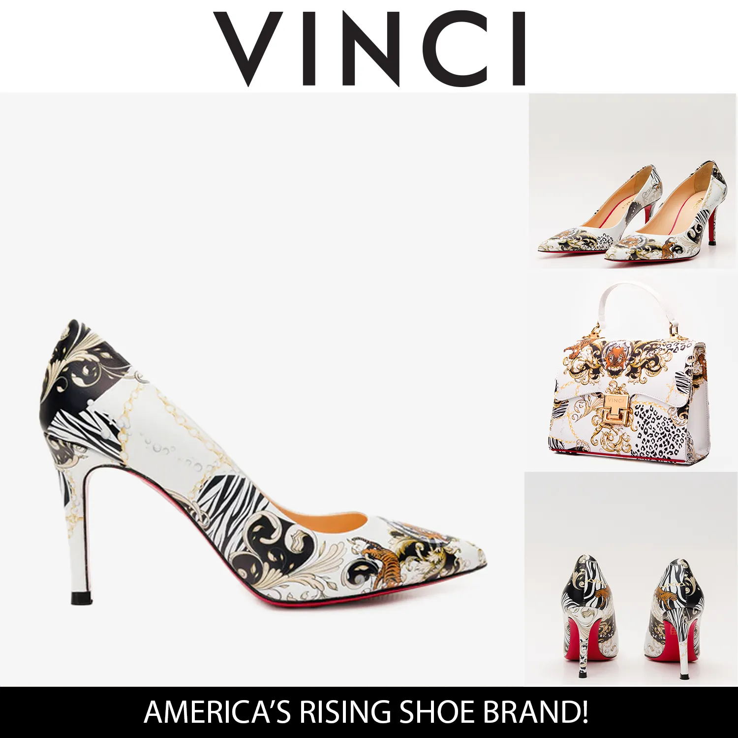 Open Toe Street Glam The Perugia White Leather Pump Women Shoe