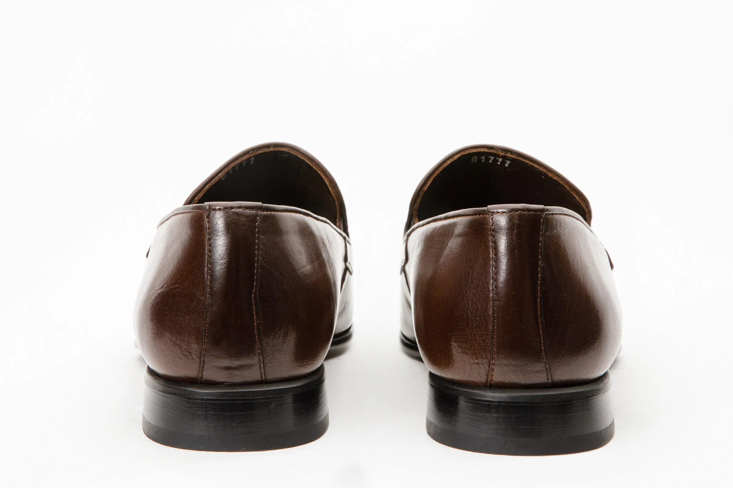 Routine Wear The Pusan Brown Leather Bit Loafer Men Shoe Final Sale!