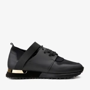 ShockAbsorbing The Reno Black Leather Men Sneaker Final Sale!