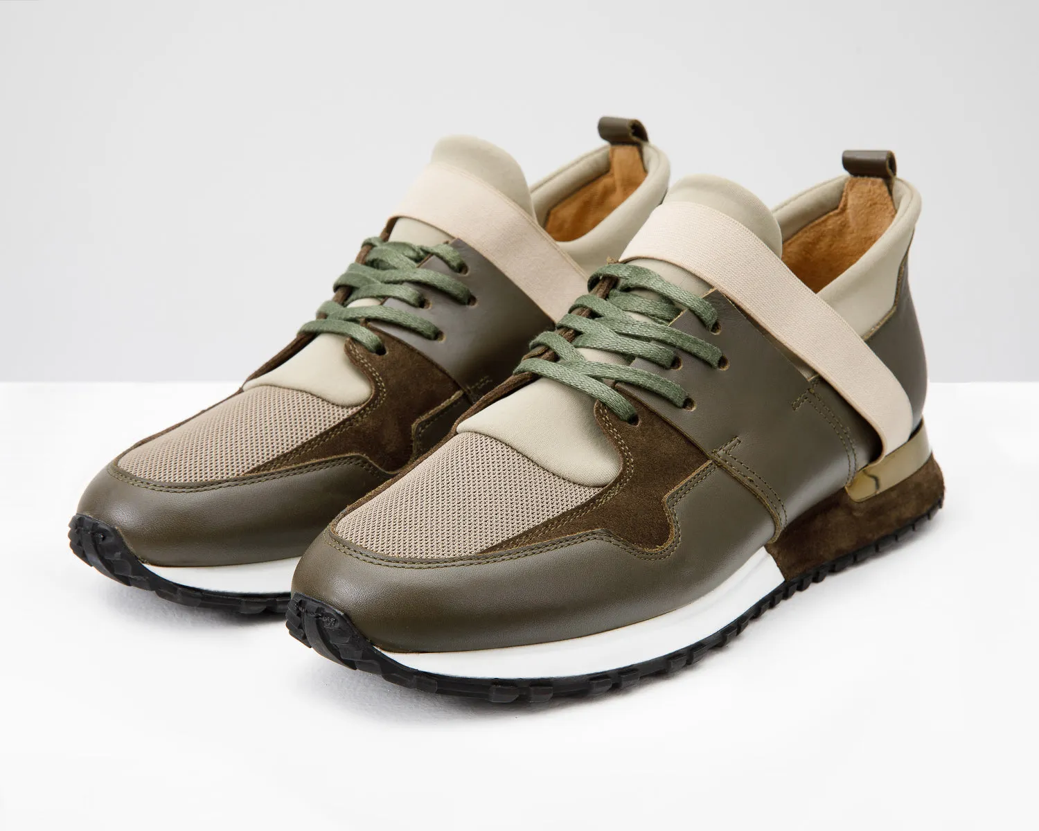 Shock Use The Reno Green Leather Men Sneaker Final Sale!