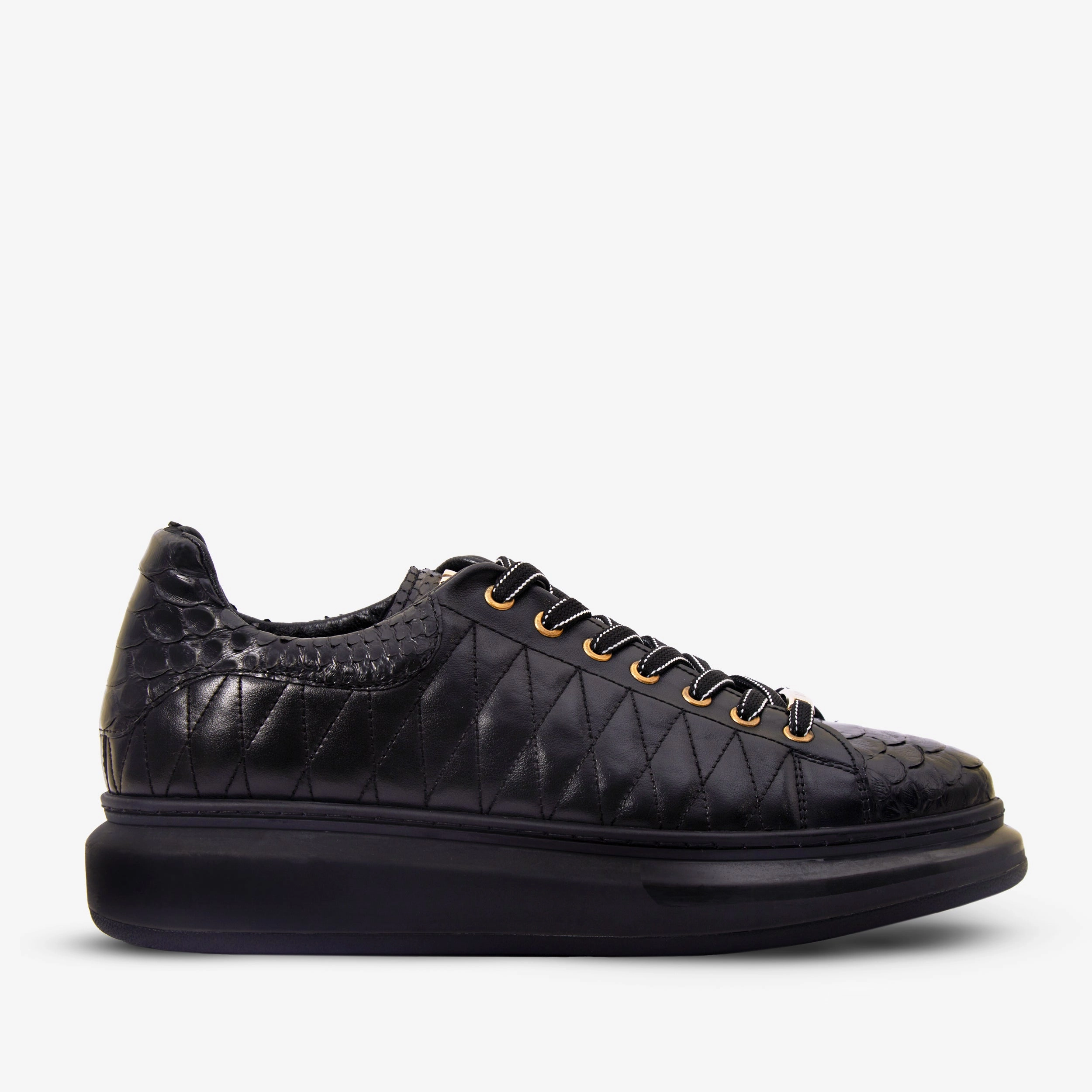 Energy Return Midsole The Adler Black Snk Leather Men Sneaker Limited Edition