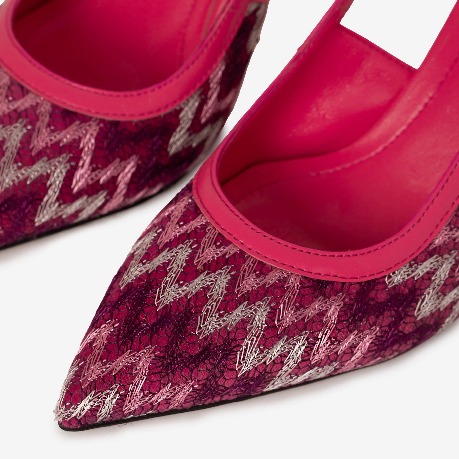 Ultra Grip Outsole Texture The Napoli Fuchsia Leather Slingback Women Sandal