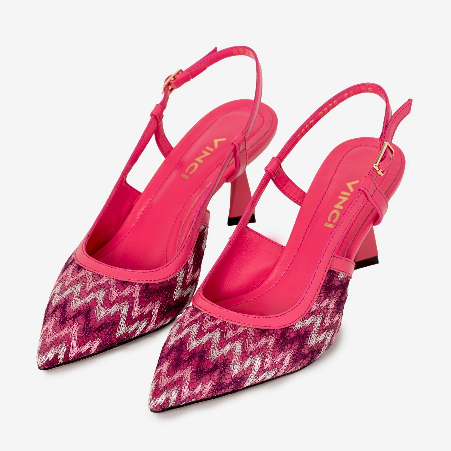Fitting padding - type The Napoli Fuchsia Leather Slingback Women Sandal