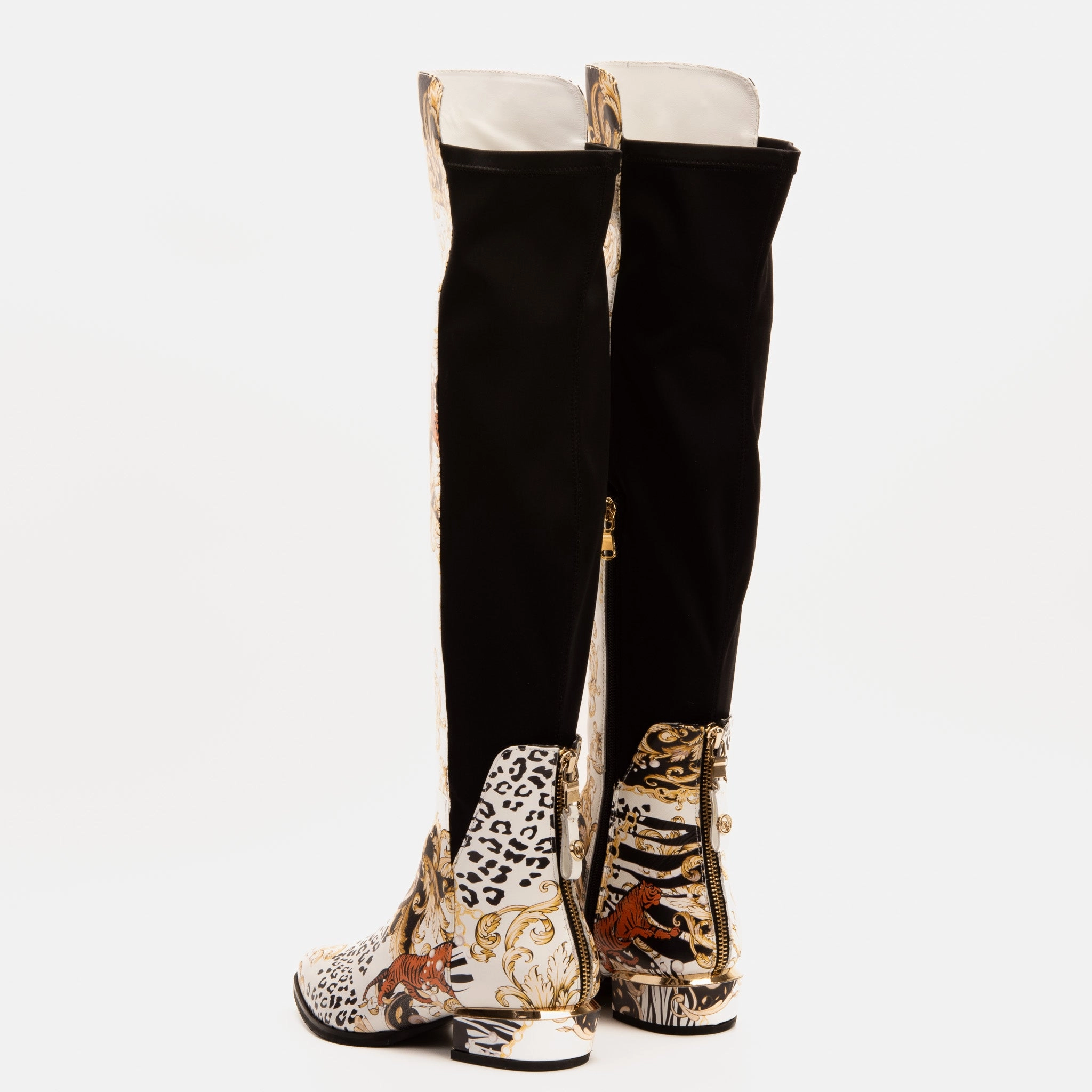 The Perugia Leather Pointy Toe Knee High Women Boot Mud Resistant Night Travel Comfort Lining Daily Walks