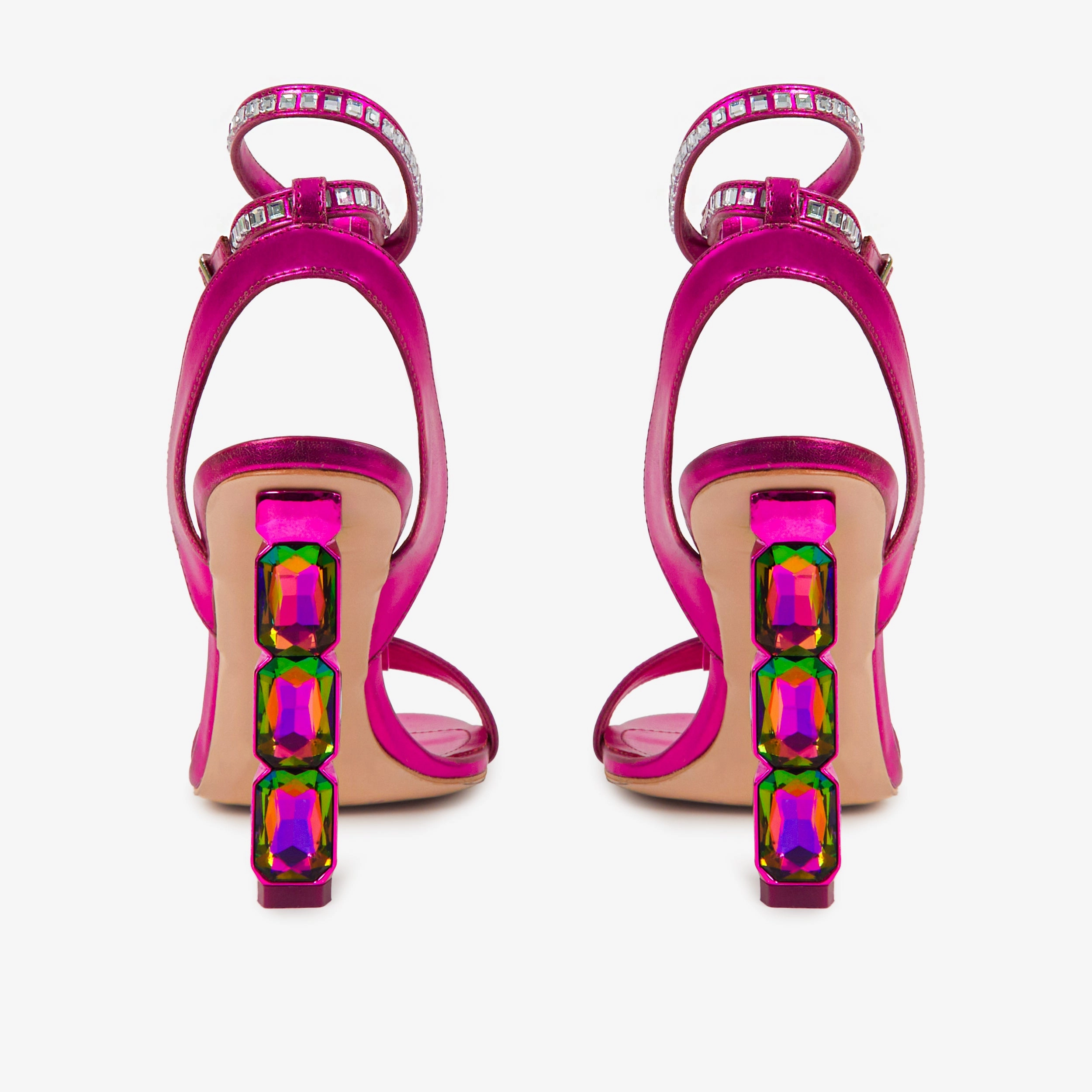 The Torola Fuchsia Stony Heel Leather Women Sandal Final Sale! Special