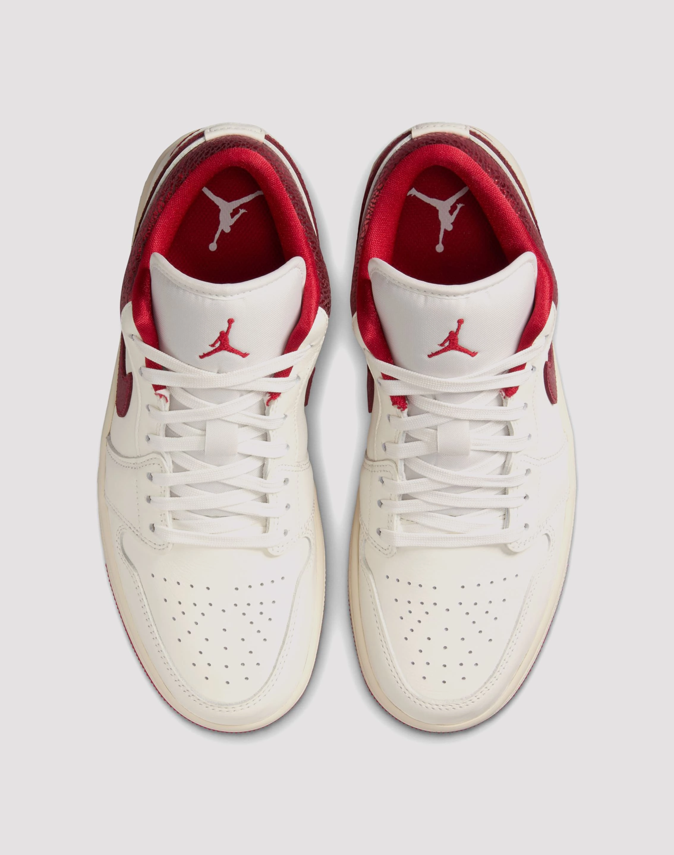Jordan 1 Low SE "Sail/Varsity Red/Team Red" Blown Rubber Outsole