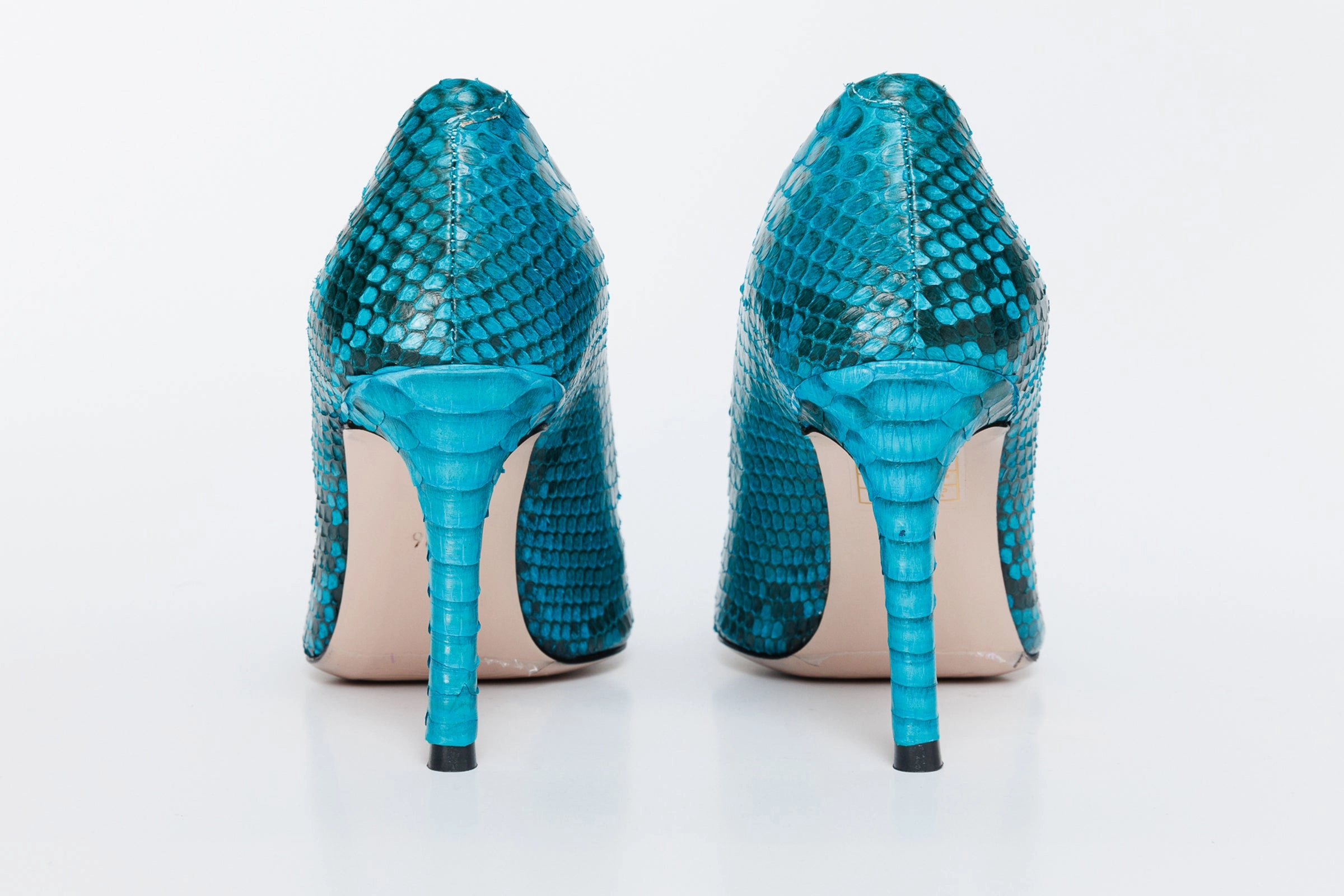 Compression Resistant Materials teenagers - specific benefits The Queenn Turquoise Pythn Leather Pump Women Shoe