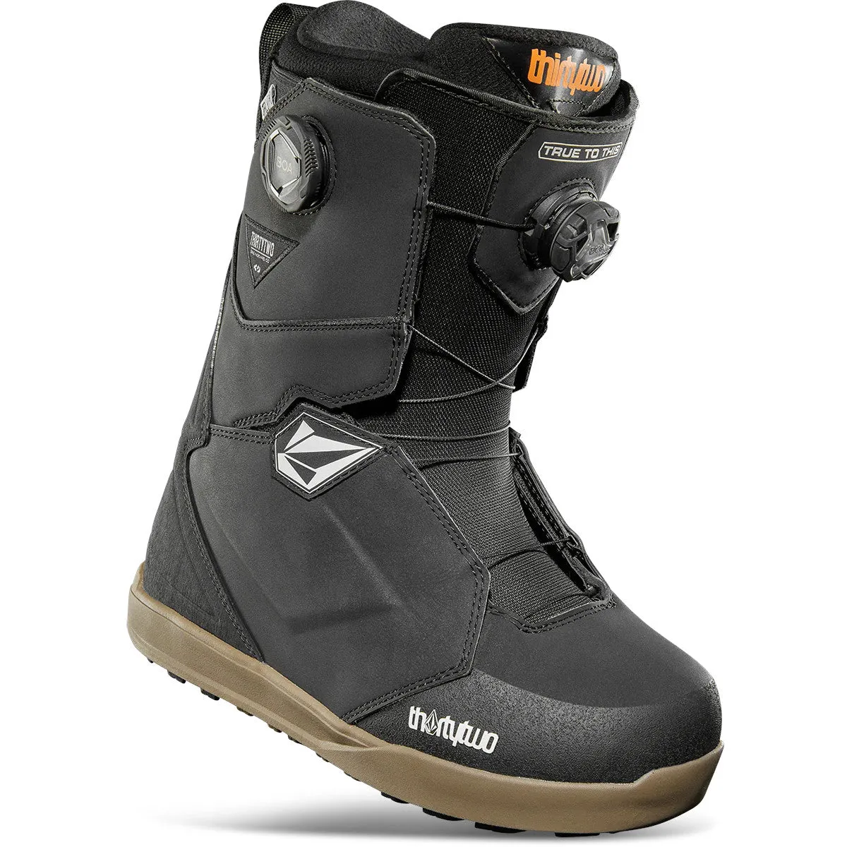 ThirtyTwo Lashed Double BOA x Volcom Snowboard Boots 2025 - Black/Gum