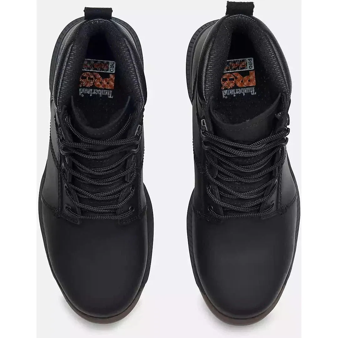 Timberland Pro Men's Montauk 6" Steel Toe Work Boot-Black- TB0A66D3EMW1