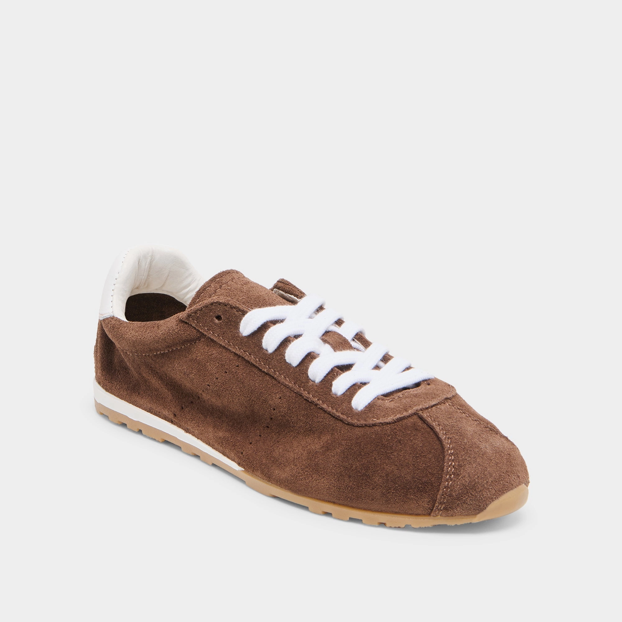 SERINA SNEAKERS DK BROWN SUEDE Water Resistant Weave