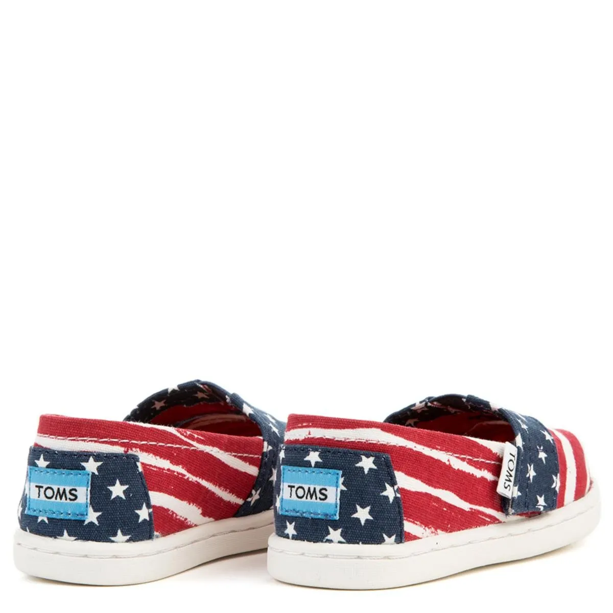 Tiny Toms Classics Americana Red, White, and Blue Flats