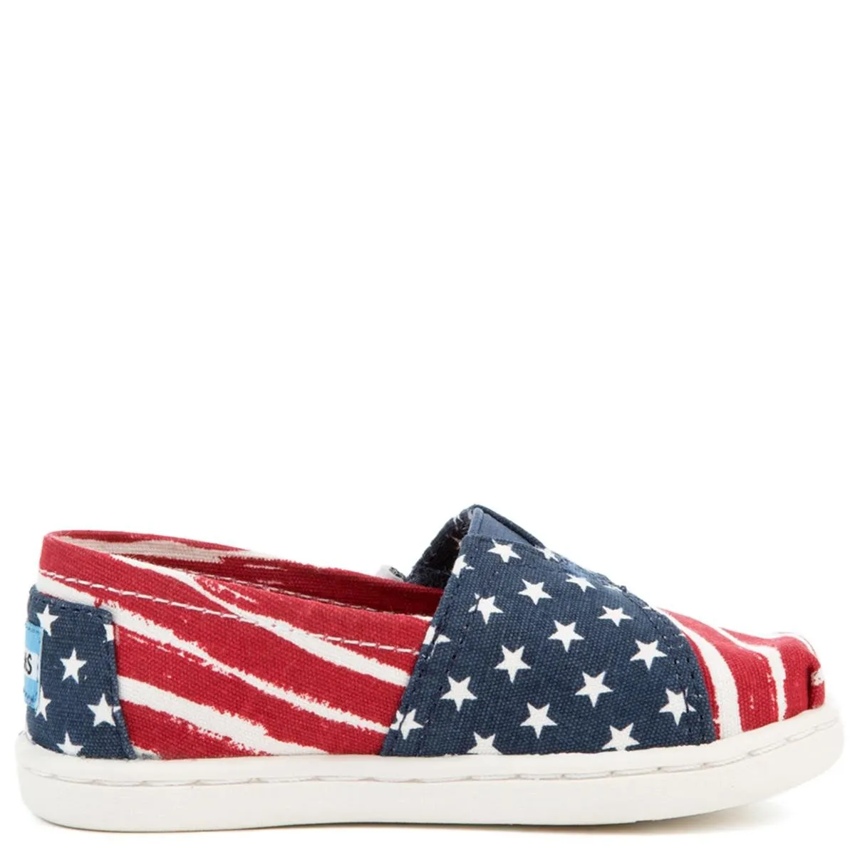 Tiny Toms Classics Americana Red, White, and Blue Flats