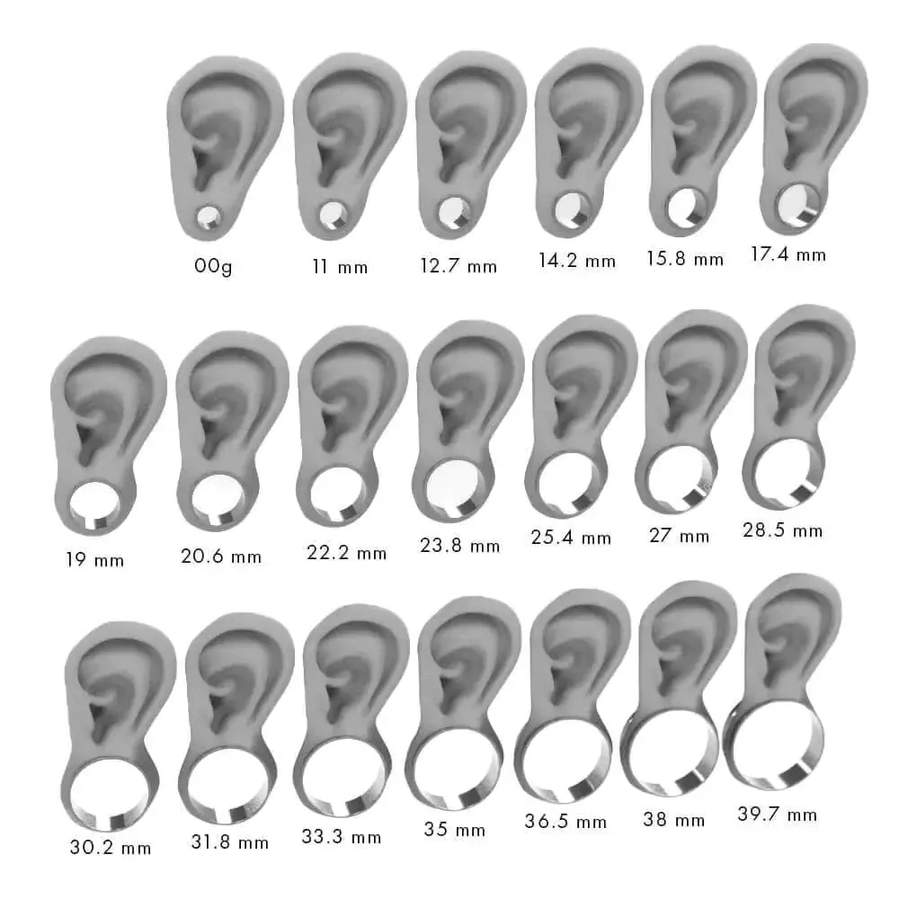 Titanium 5/8" Coquina Jasper Ear Gauges