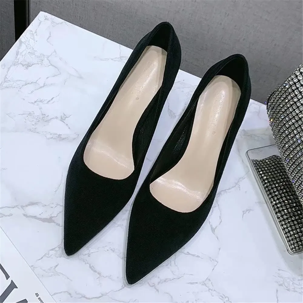 TN TANGNEST Women's Classic Closed Pointed Toe Block Heel Pumps Office Dress High Heels