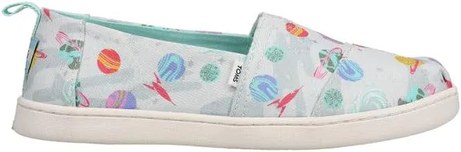 TOMS Kids Boys Alpargata Galaxy Print Slip On Casual Shoes - Blue