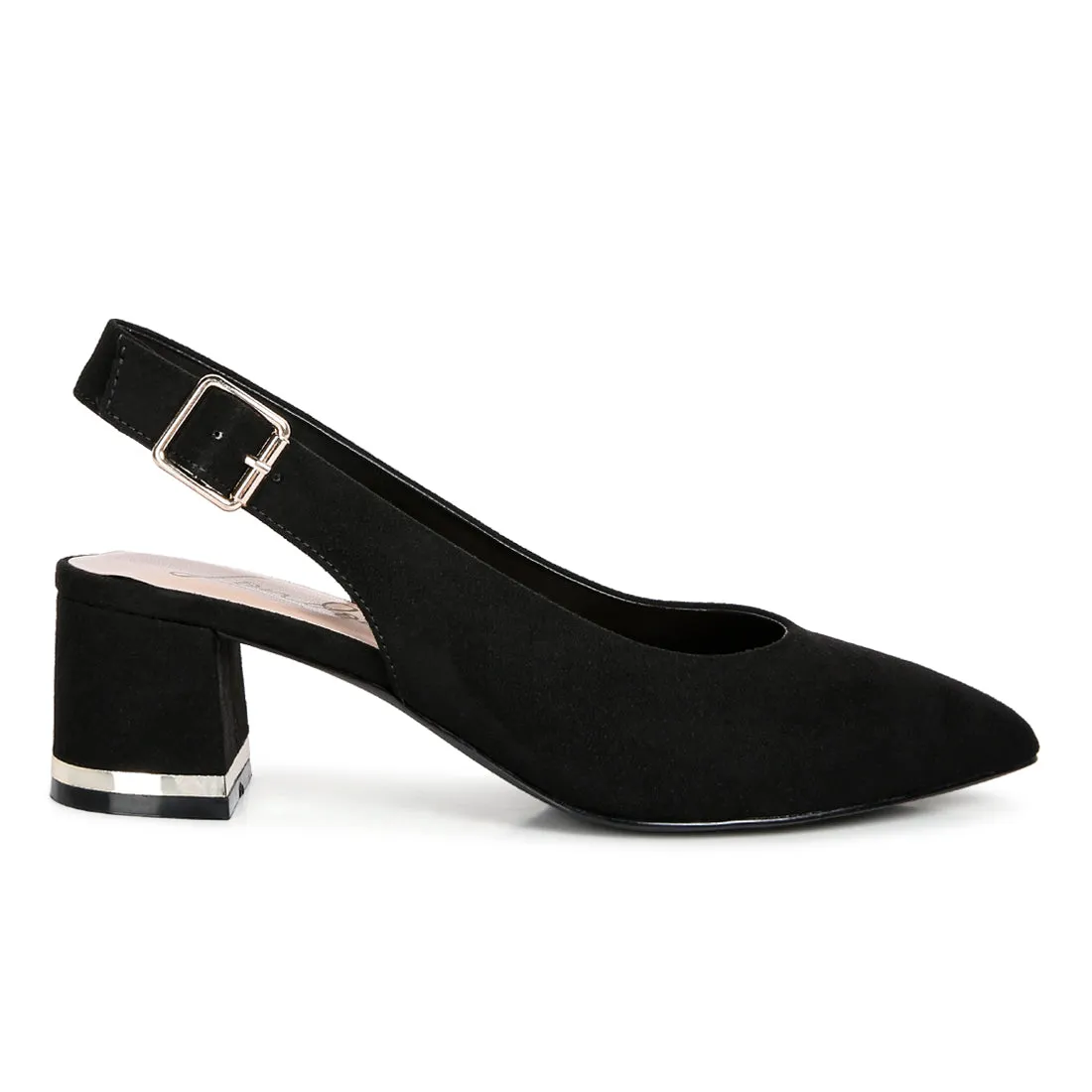 Top Job Faux Suede Slingback Sandals