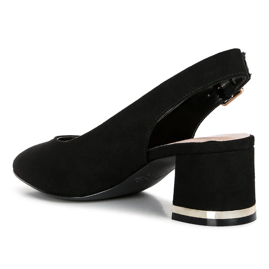 Top Job Faux Suede Slingback Sandals