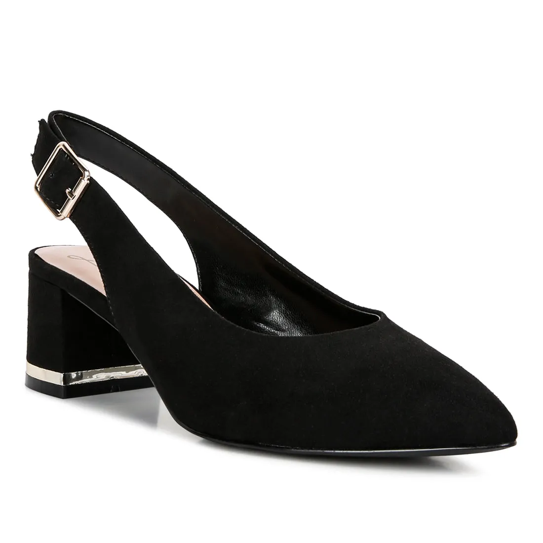 Top Job Faux Suede Slingback Sandals
