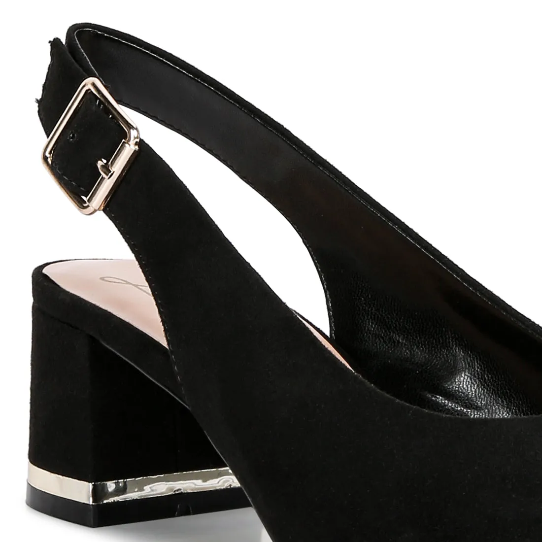 Top Job Faux Suede Slingback Sandals