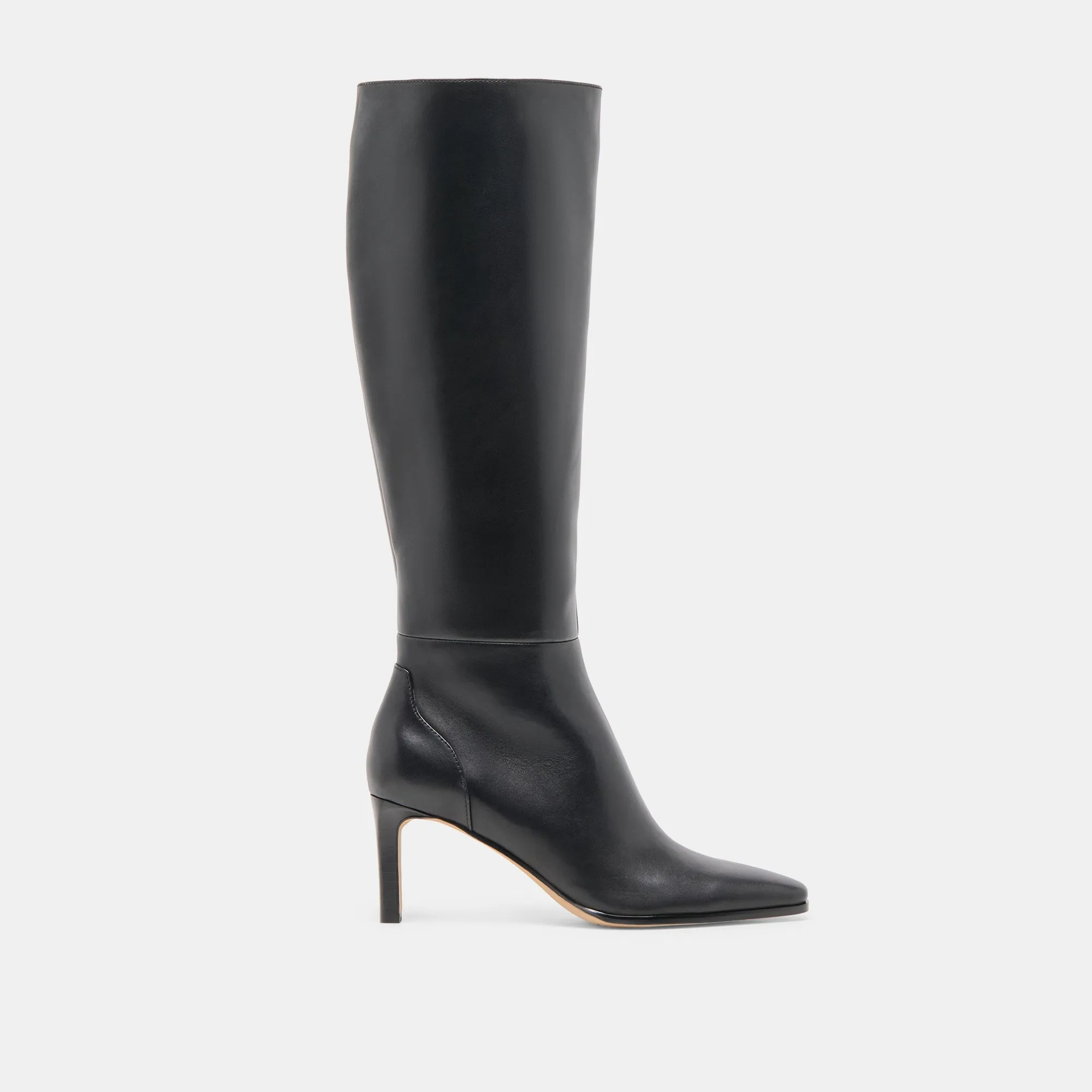 EMMI NARROW CALF BOOTS BLACK LEATHER Cushioned