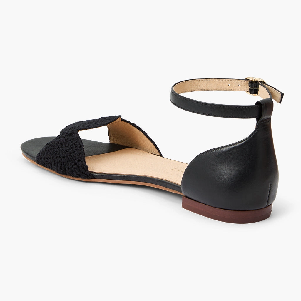 Laurin Crochet Ankle Strap Sandal Ergonomic arch Arch Ease