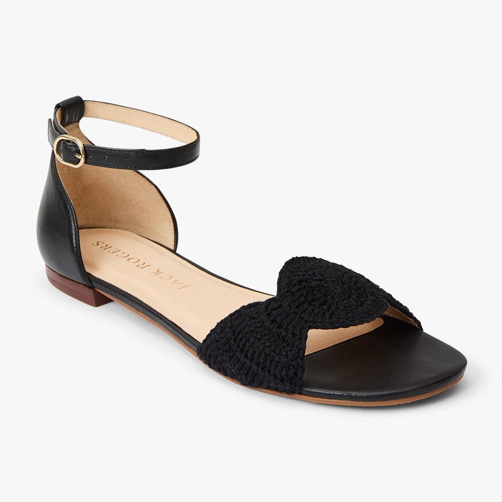 Soft Insole Laurin Crochet Ankle Strap Sandal