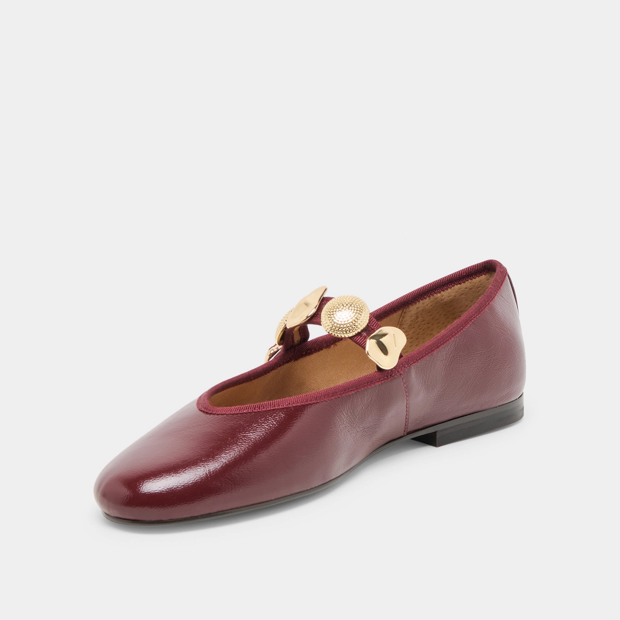 Relaxed Sole RELAN BALLET FLATS OXBLOOD LEATHER