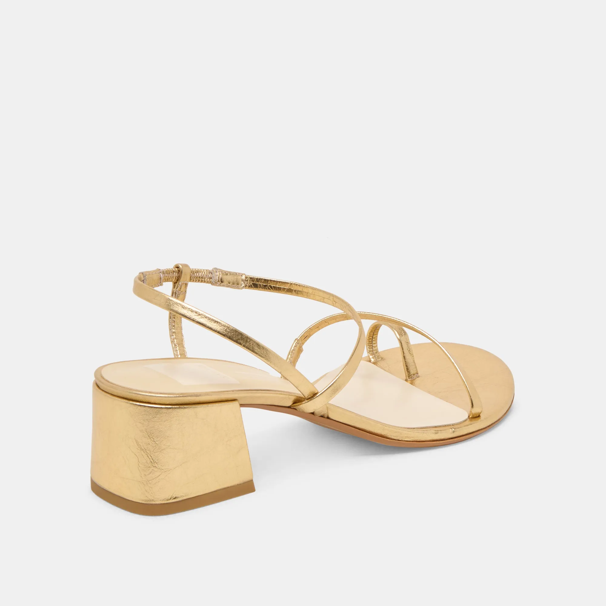 Premium Pumps TRINI HEELS GOLD LEATHER