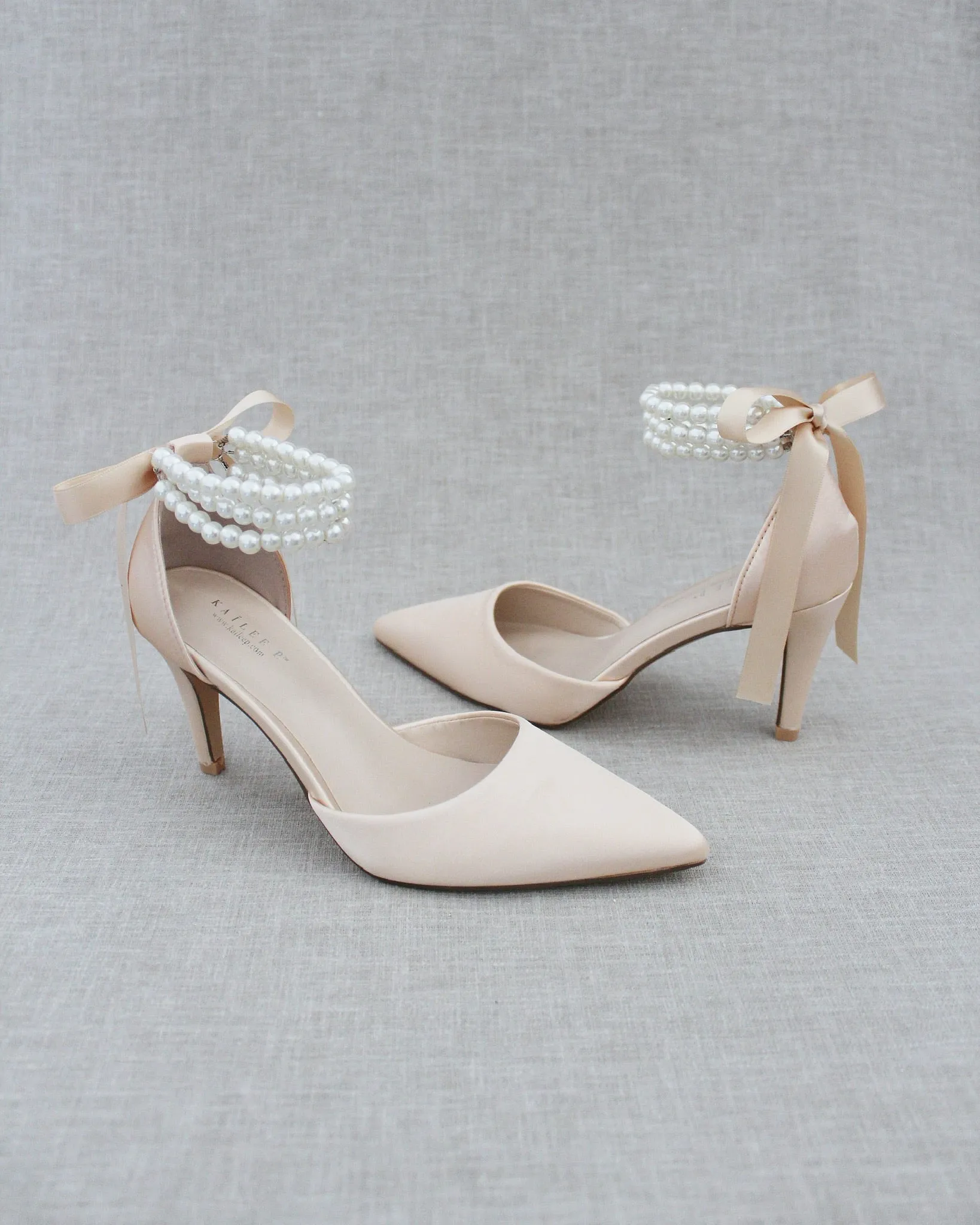 Trinity Pearl Wrap Evening Shoes