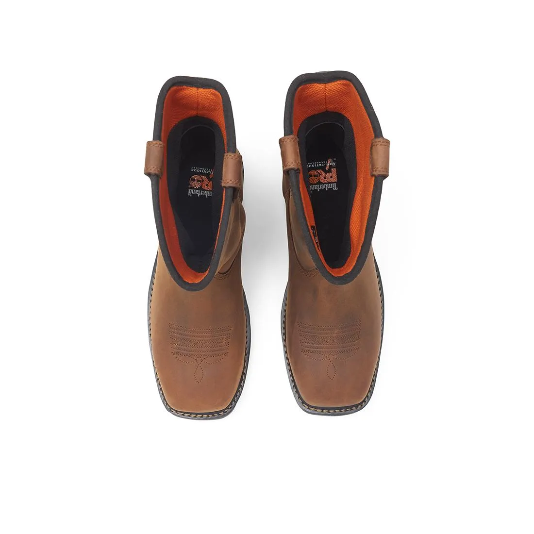 True Grit Waterproof Nano-Toe Pull-On Work Boot Boa Full Grain Medium Brown