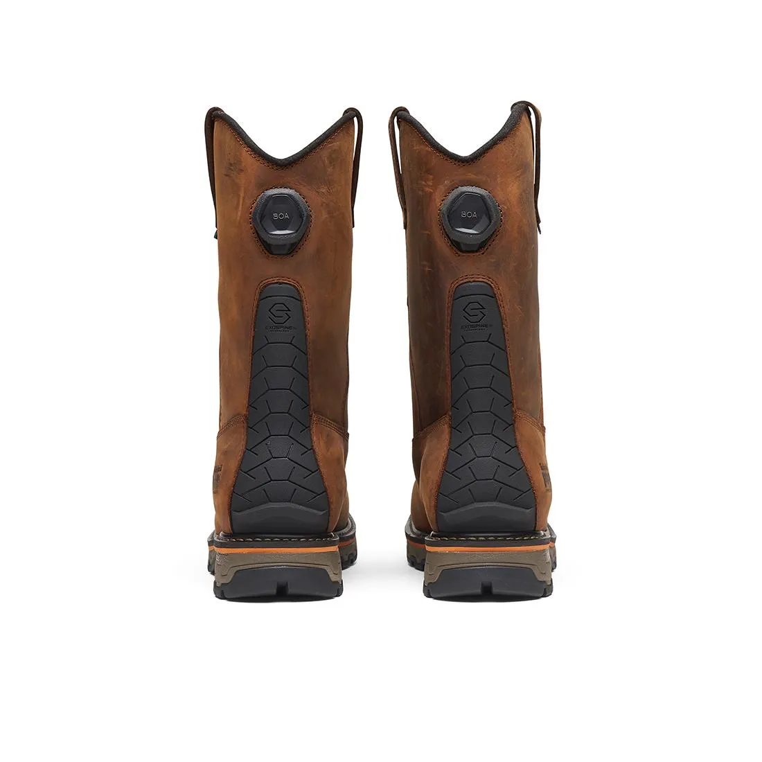 True Grit Waterproof Nano-Toe Pull-On Work Boot Boa Full Grain Medium Brown