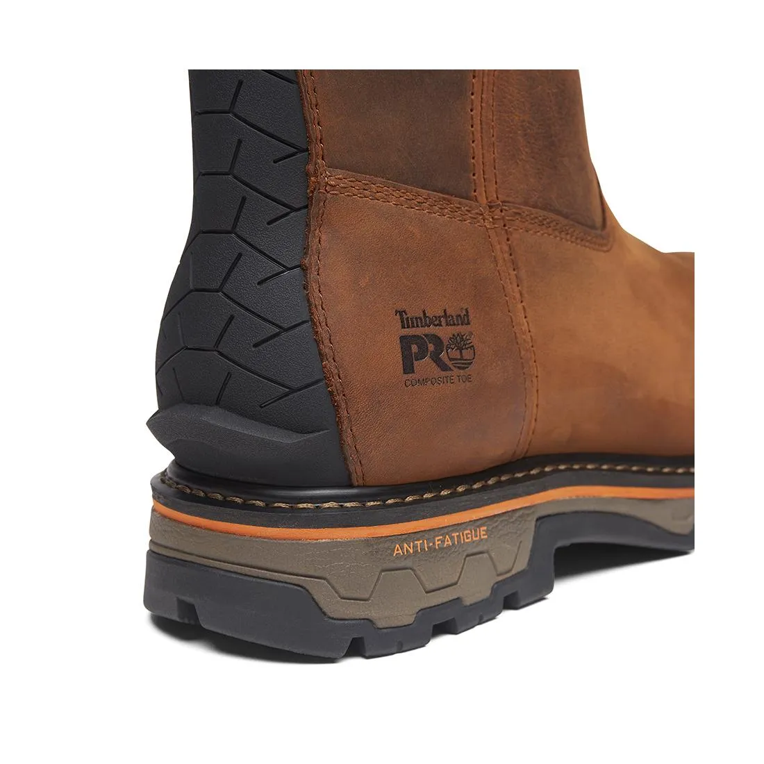 True Grit Waterproof Nano-Toe Pull-On Work Boot Boa Full Grain Medium Brown
