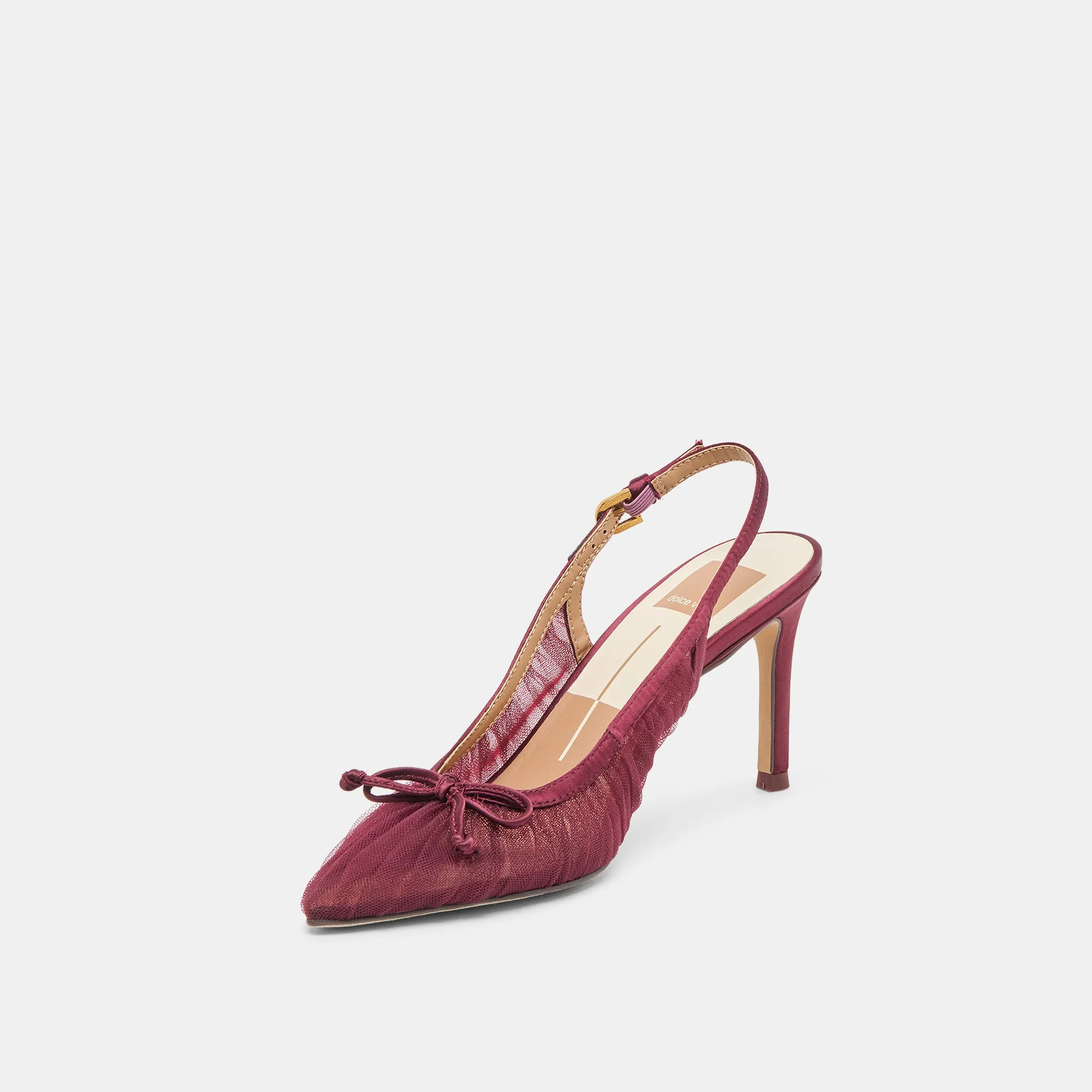 Ultra Comfort YELA HEELS CRANBERRY TULLE