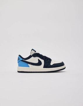 Jordan Air Jordan 1 Retro Low OG 'Obsidian' Pre-School Impact-absorbing fit