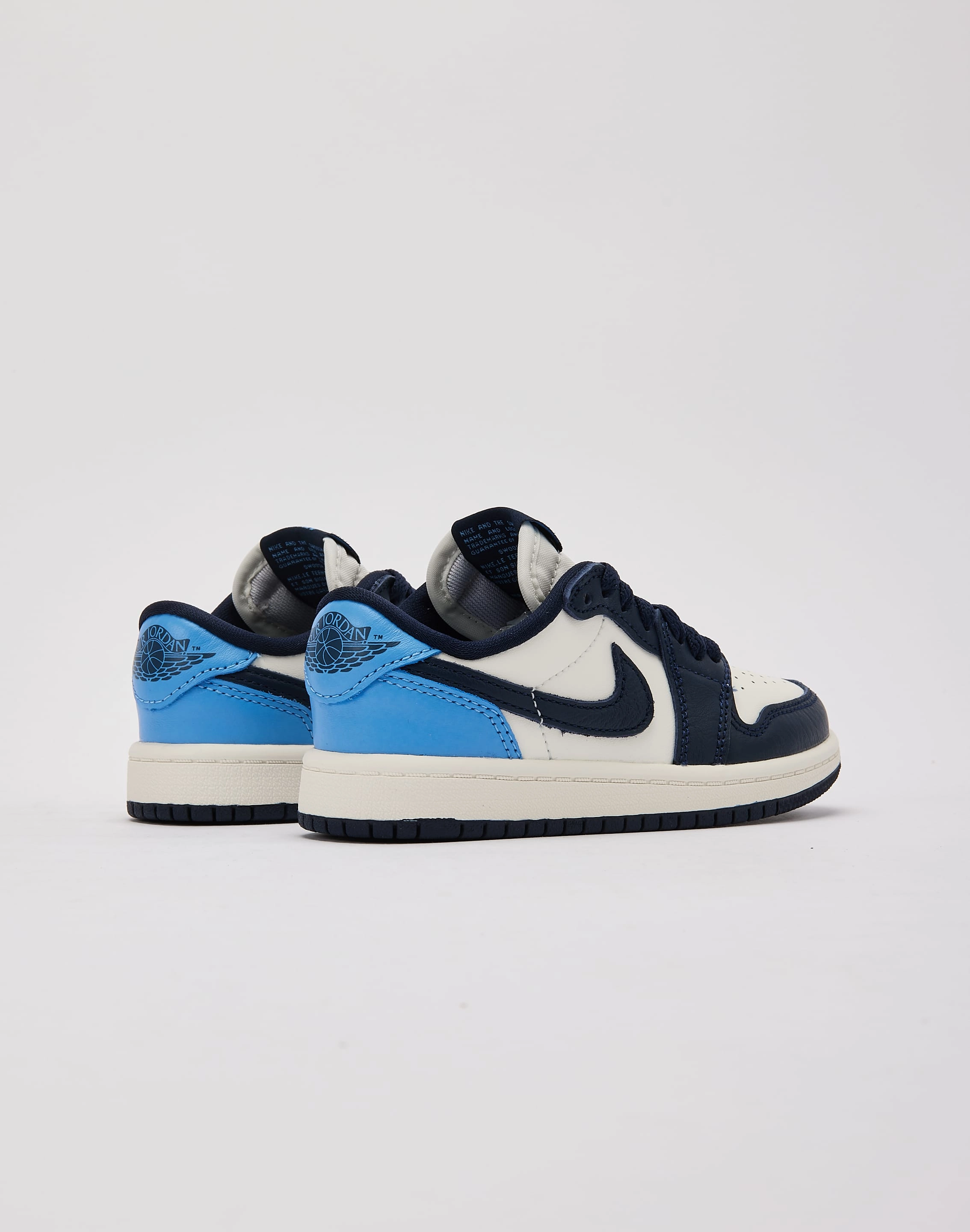 buckle Temperature Control Layer Jordan Air Jordan 1 Retro Low OG 'Obsidian' Pre-School
