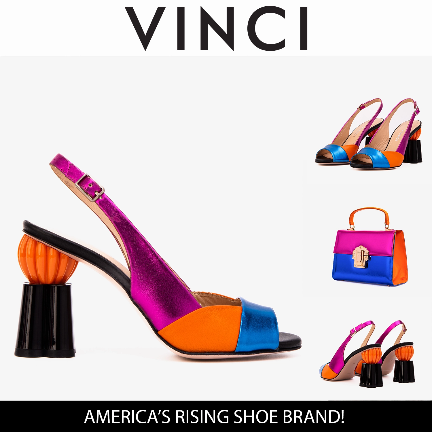 mass - production - efficiency - level squash The Rize Multicolor Pumpkin Heel Leather Women Sandal