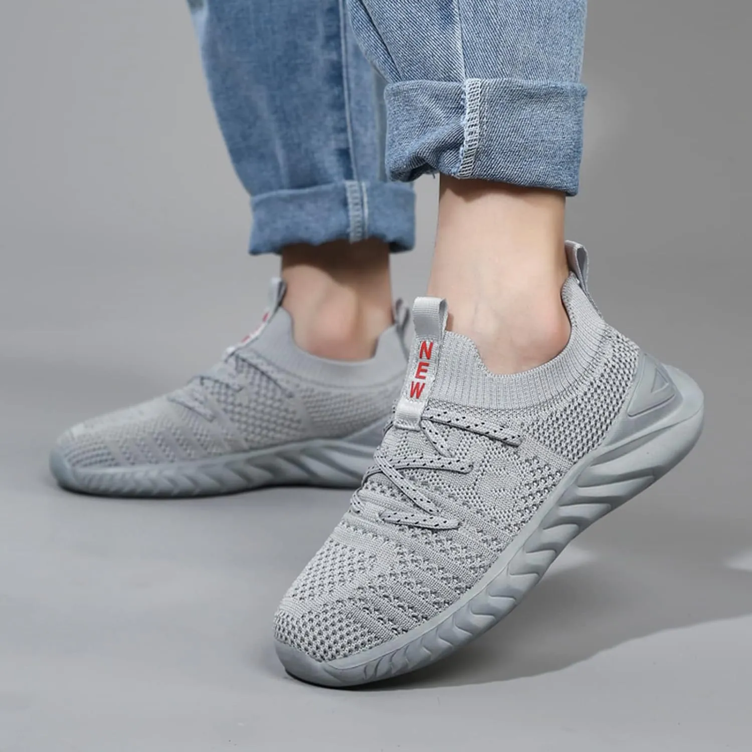 UMANPOO Kids Running Shoes Boys Girls Barefoot Slip On Sneakers Casual Walking Tennis Athletic Gym Sock Shoes Non Slip