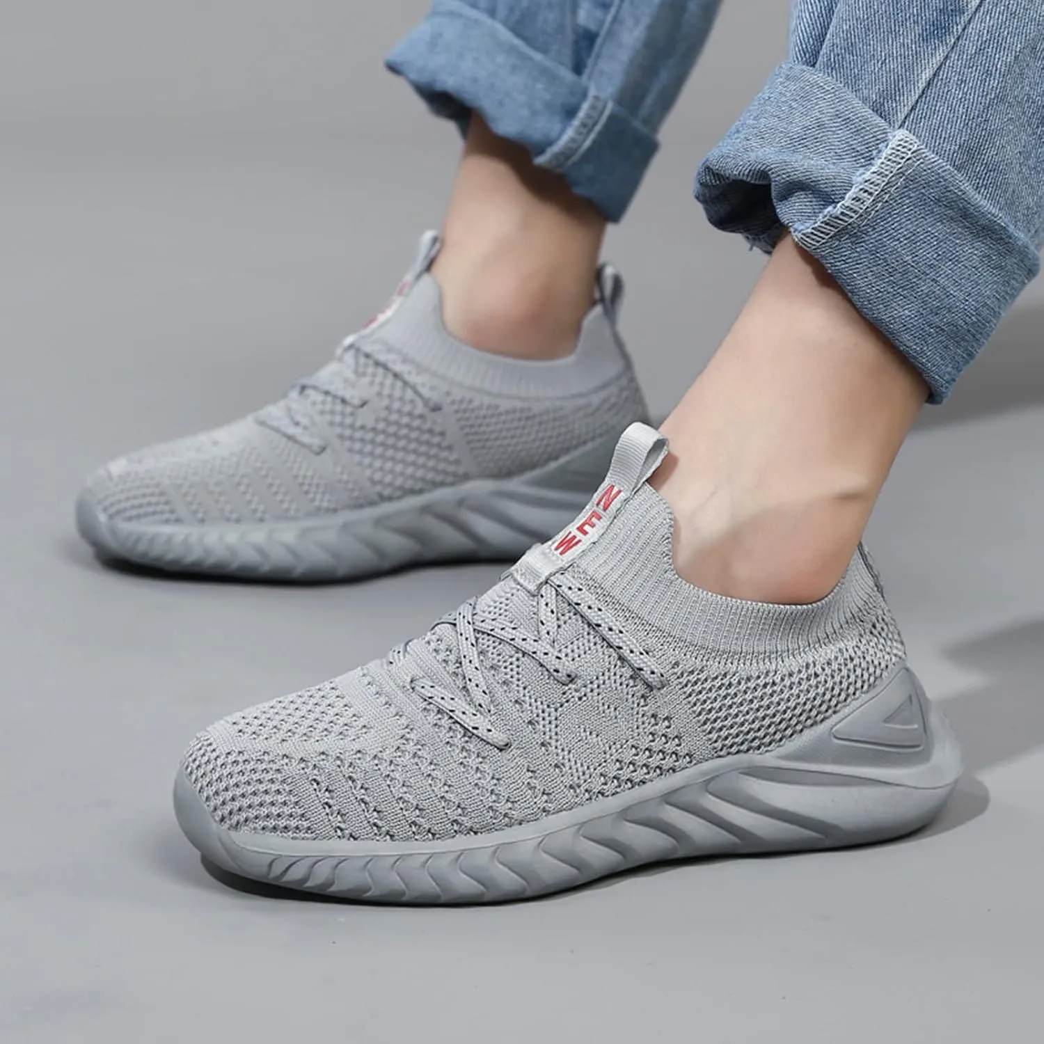 UMANPOO Kids Running Shoes Boys Girls Barefoot Slip On Sneakers Casual Walking Tennis Athletic Gym Sock Shoes Non Slip
